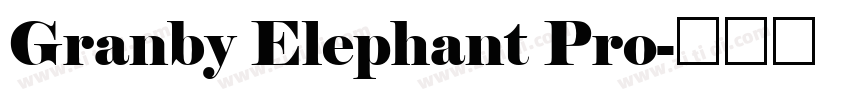 Granby Elephant Pro字体转换